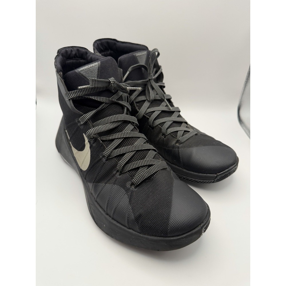 Nike Hyperdunk 2015 Basketball Shoes Black Silver 749561-001 Men's Size 11